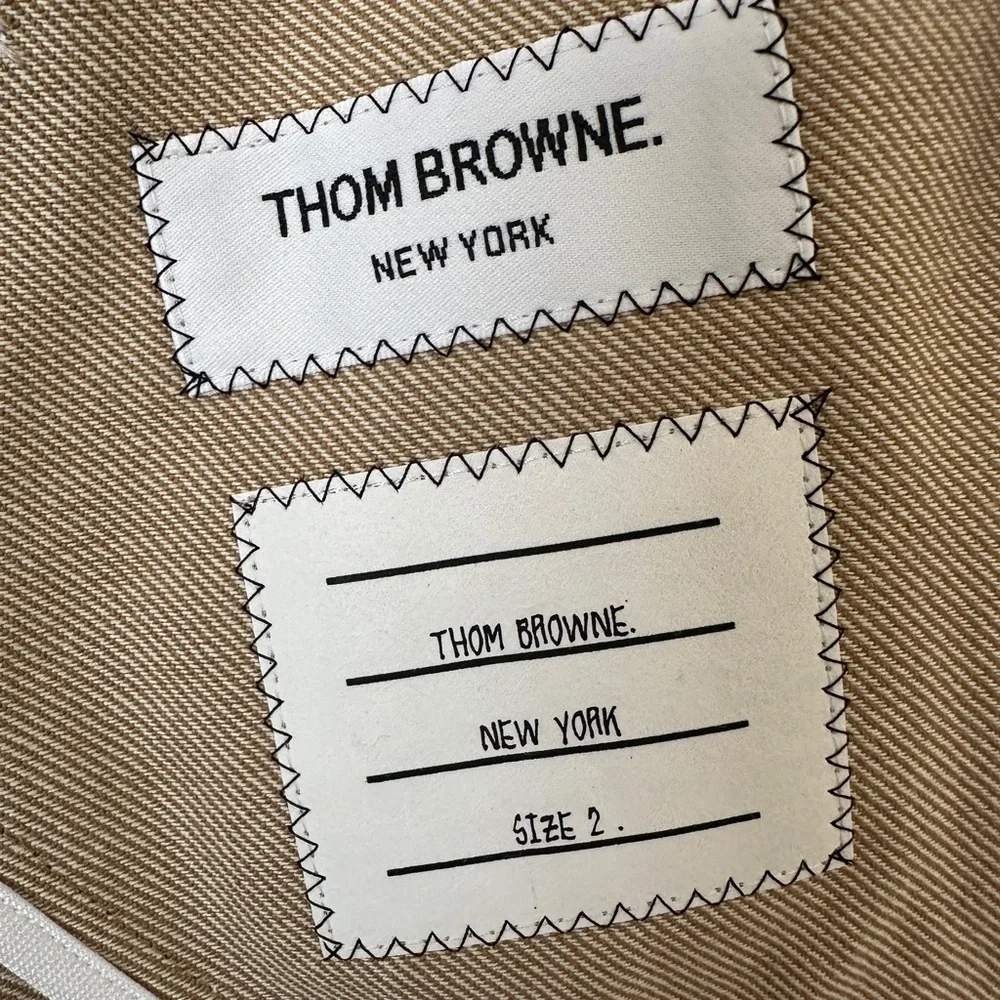 Thom Browne Tan Trench Coat - Picture 8 of 15